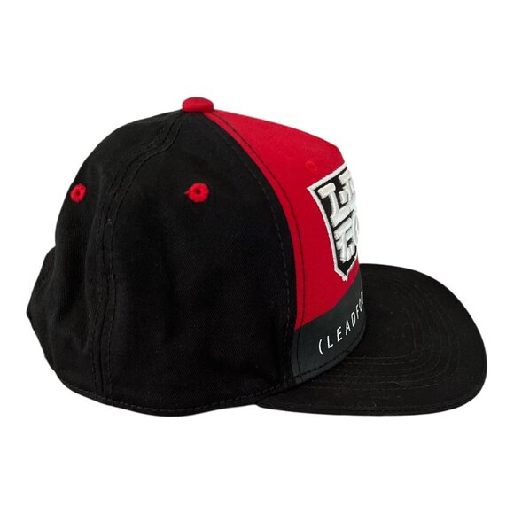 Lead Foot City Snapback Hat Red Black Graphic Cap 100% Cotton Adjustable Strapba - Picture 2 of 6